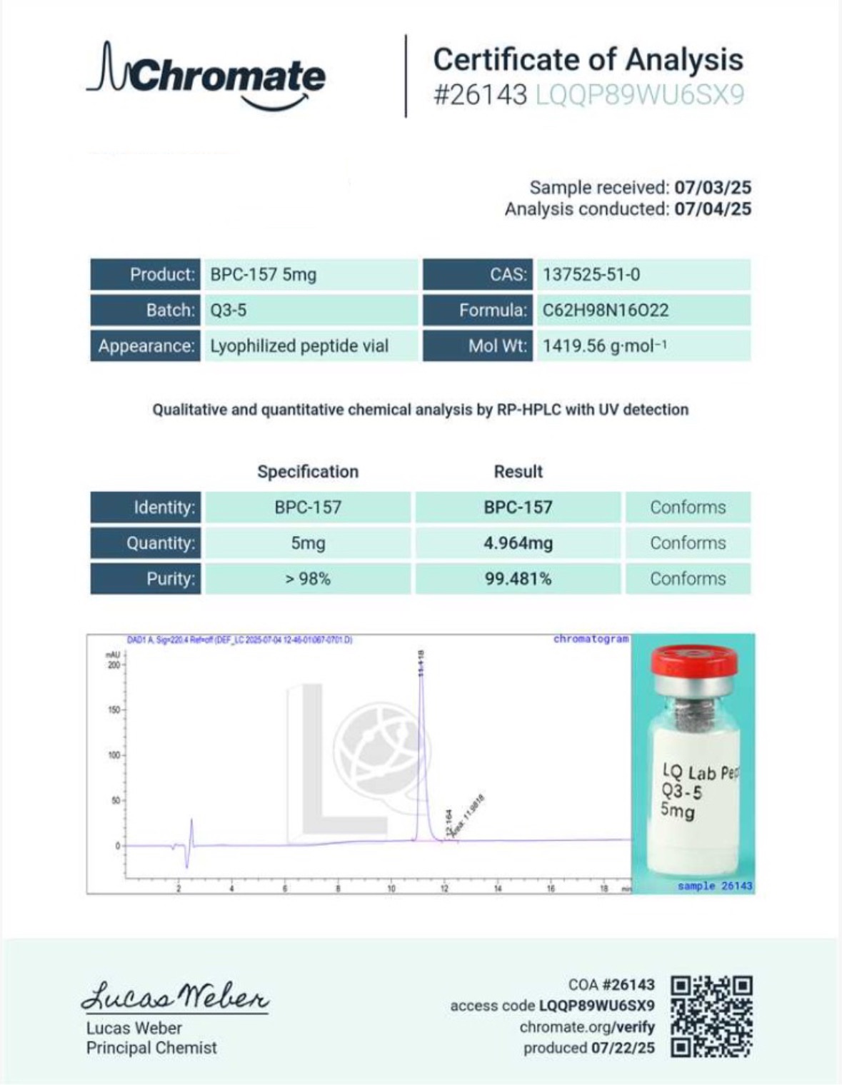 BPC157 10mg - Image 2