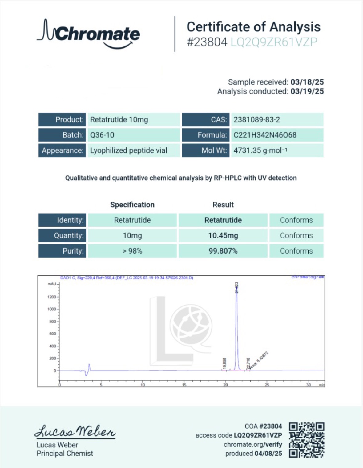 Retatrutide 10mg - Image 2