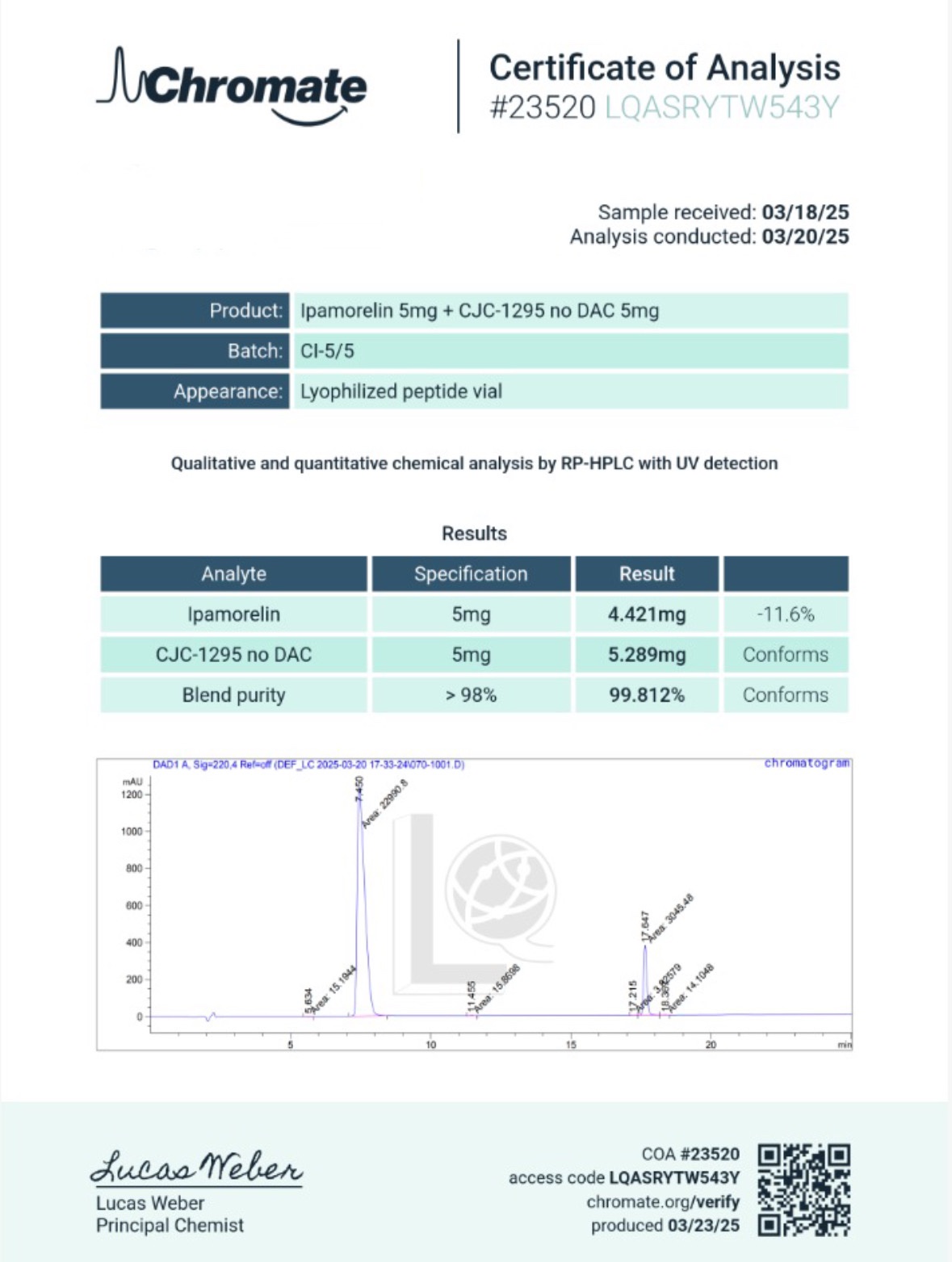 CJC1295+Ipamorelin 10mg - Image 2